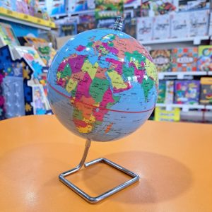 کره جغرافیایی زمین پایه هندسی فلزی سایز14