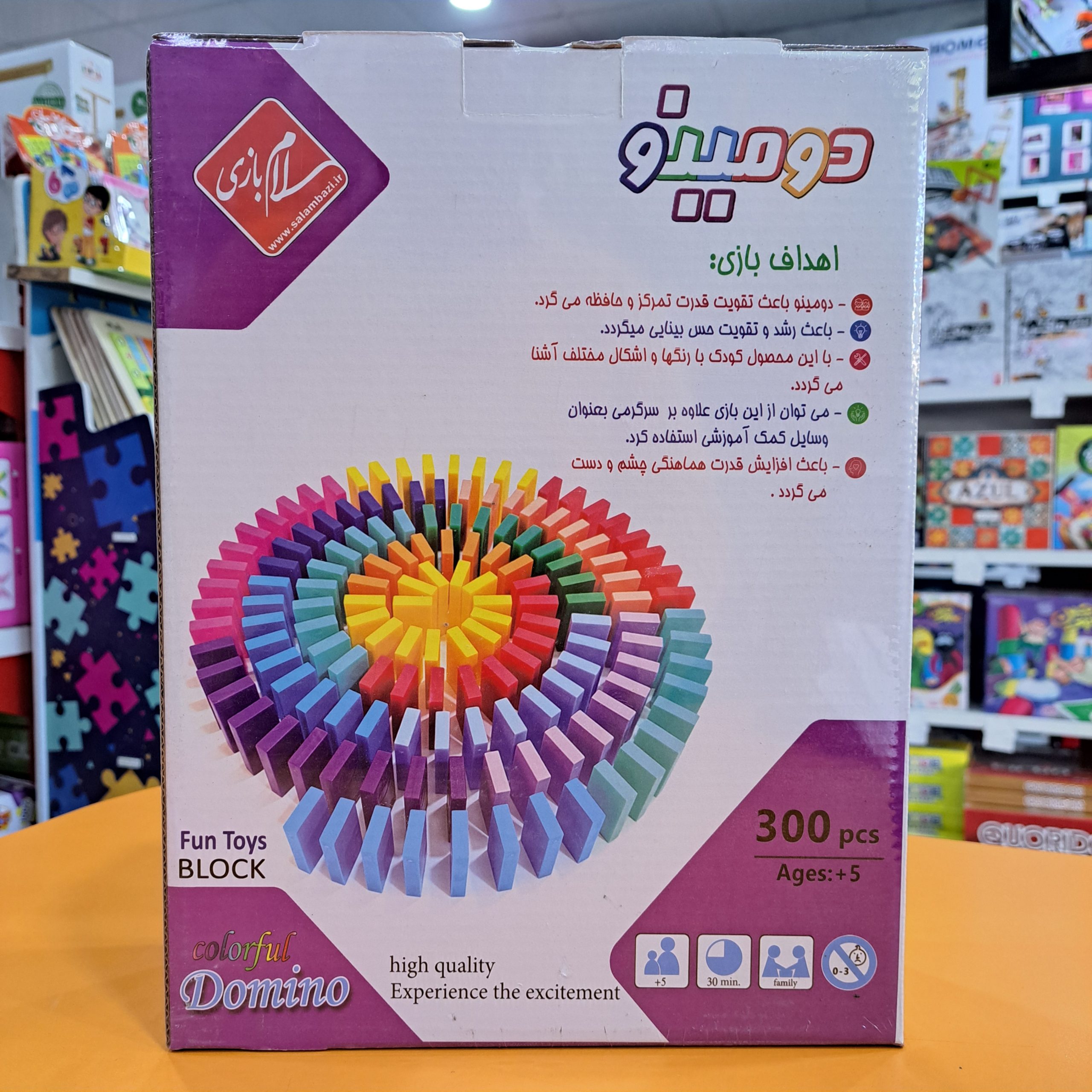 دومینو 300 قطعه برند سلام بازی - تصویر 2