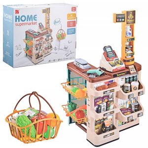 سوپر مارکت با سبد خرید، صندوق، اسکنر الکترونیکی Home Supermarket 66885