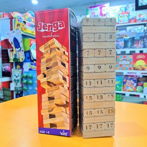 بازی فکری برج هیجان جنگا جعبه قرمز MDF