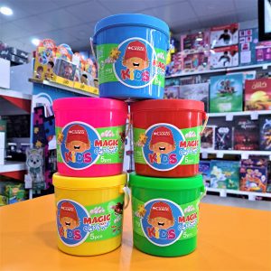 خمیر بازی 5 رنگ سطلی کنکو سری Magic clay