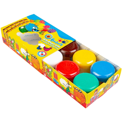 رنگ انگشتی 6 رنگ آریا - تصویر 2