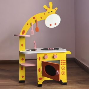 آشپزخانه چوبی کودک طرح زرافه