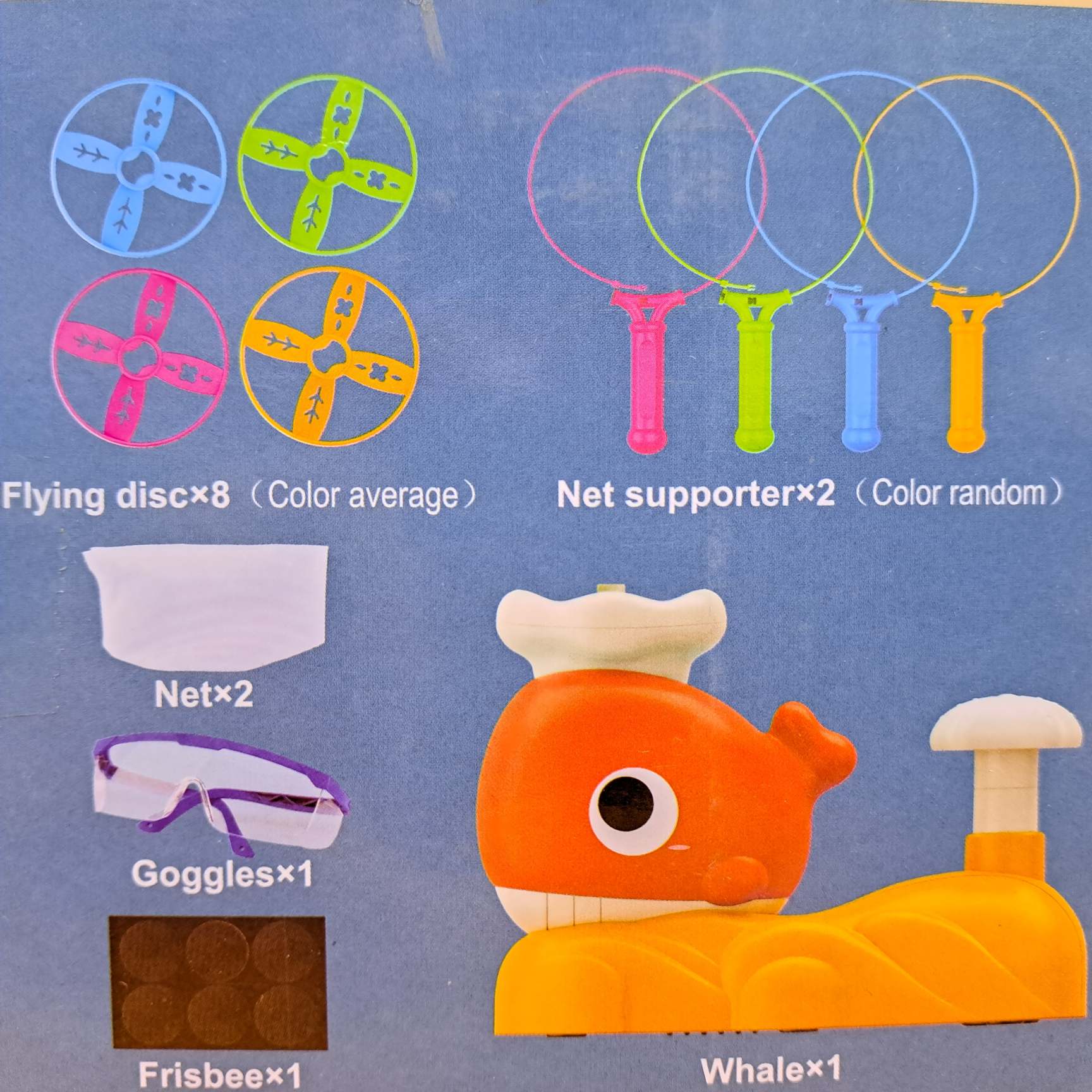 اسباب بازی فرفره پرتابی نهنگ (Whale Flying Disc Toys) - تصویر 2